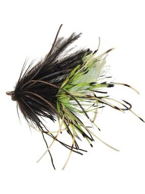 Handmade Black & Green Fishing Fly With Hook For Freshwater Or Saltwater Fishing
